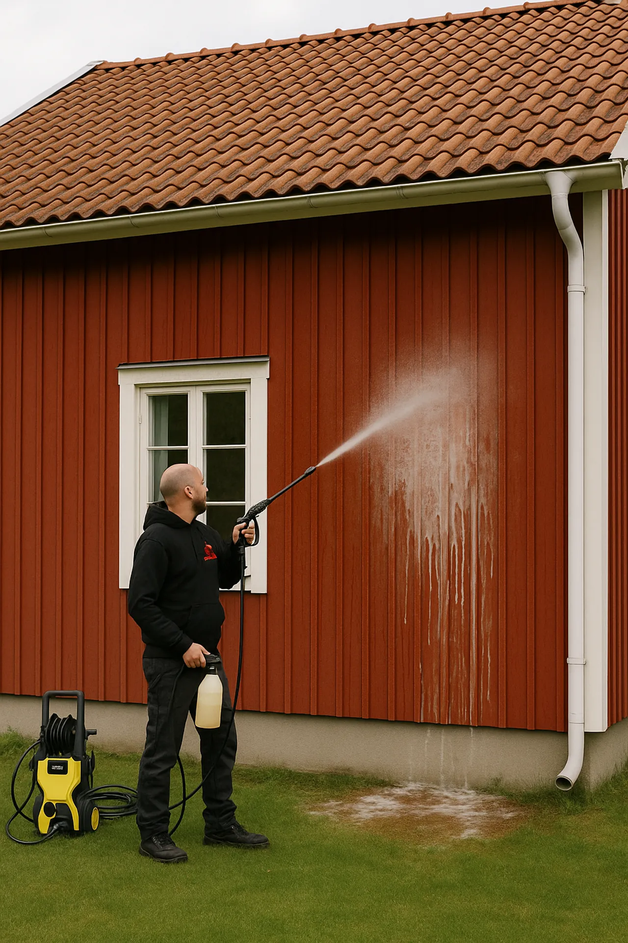 Professional facade cleaning service