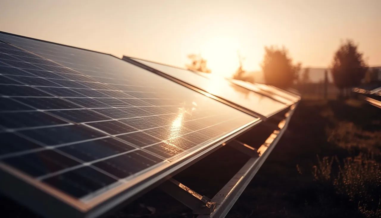 Professional solar panel cleaning service