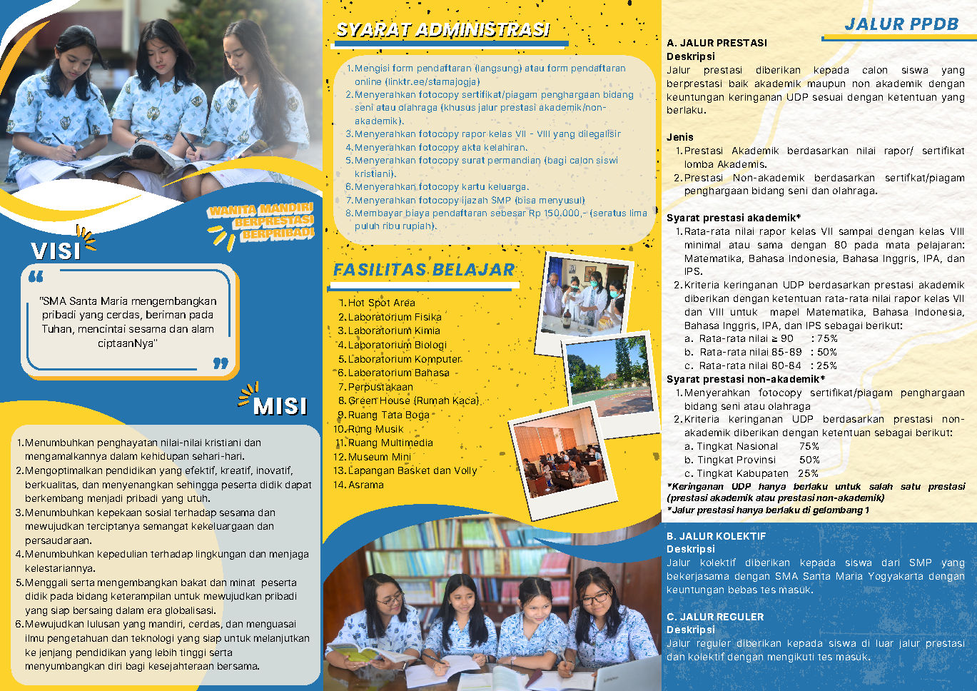 Brosur PPDB SMA Santa Maria - Halaman 2