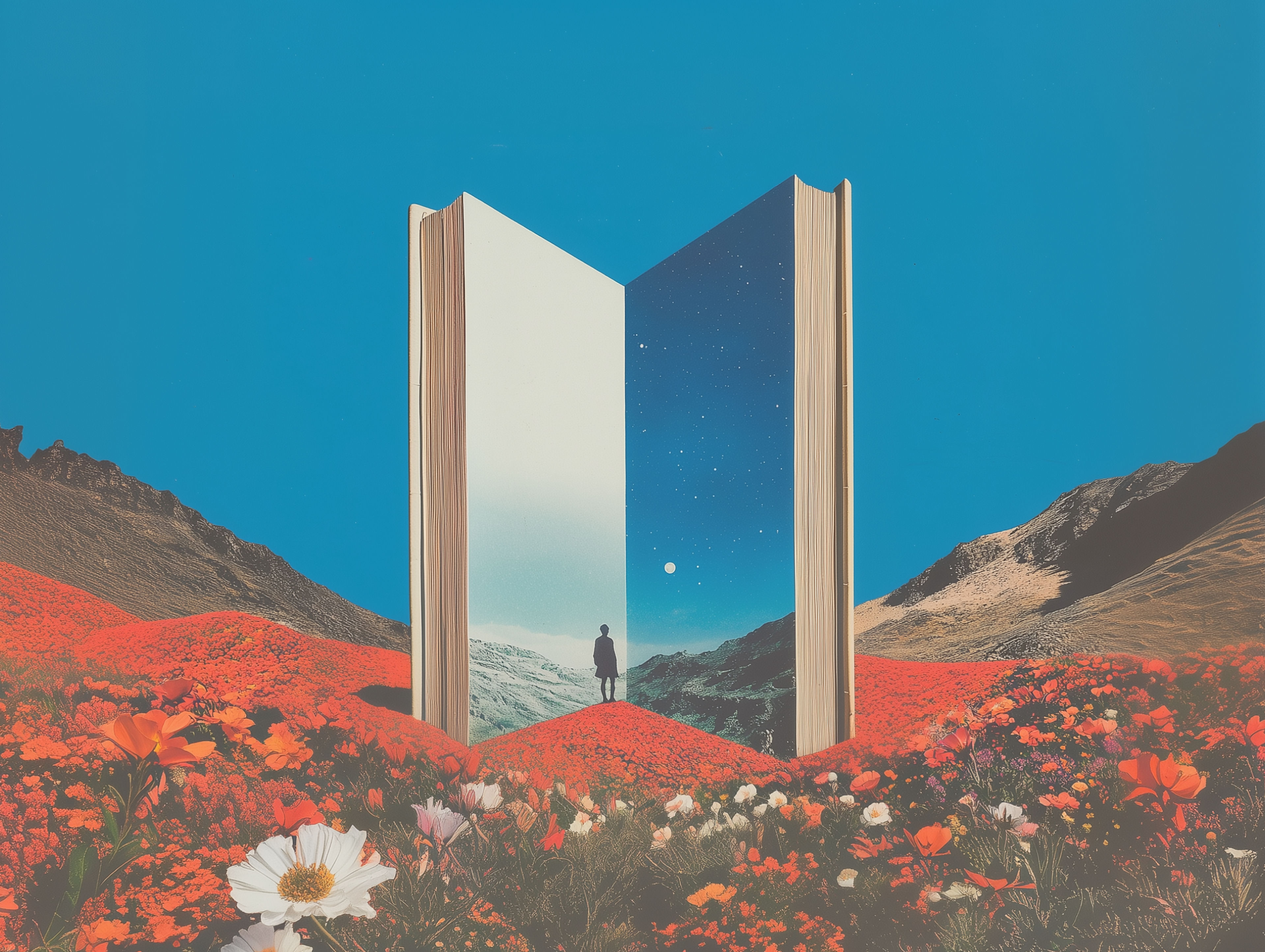 Perplexity Book Portal Flower Field - free nature HD wallpaper