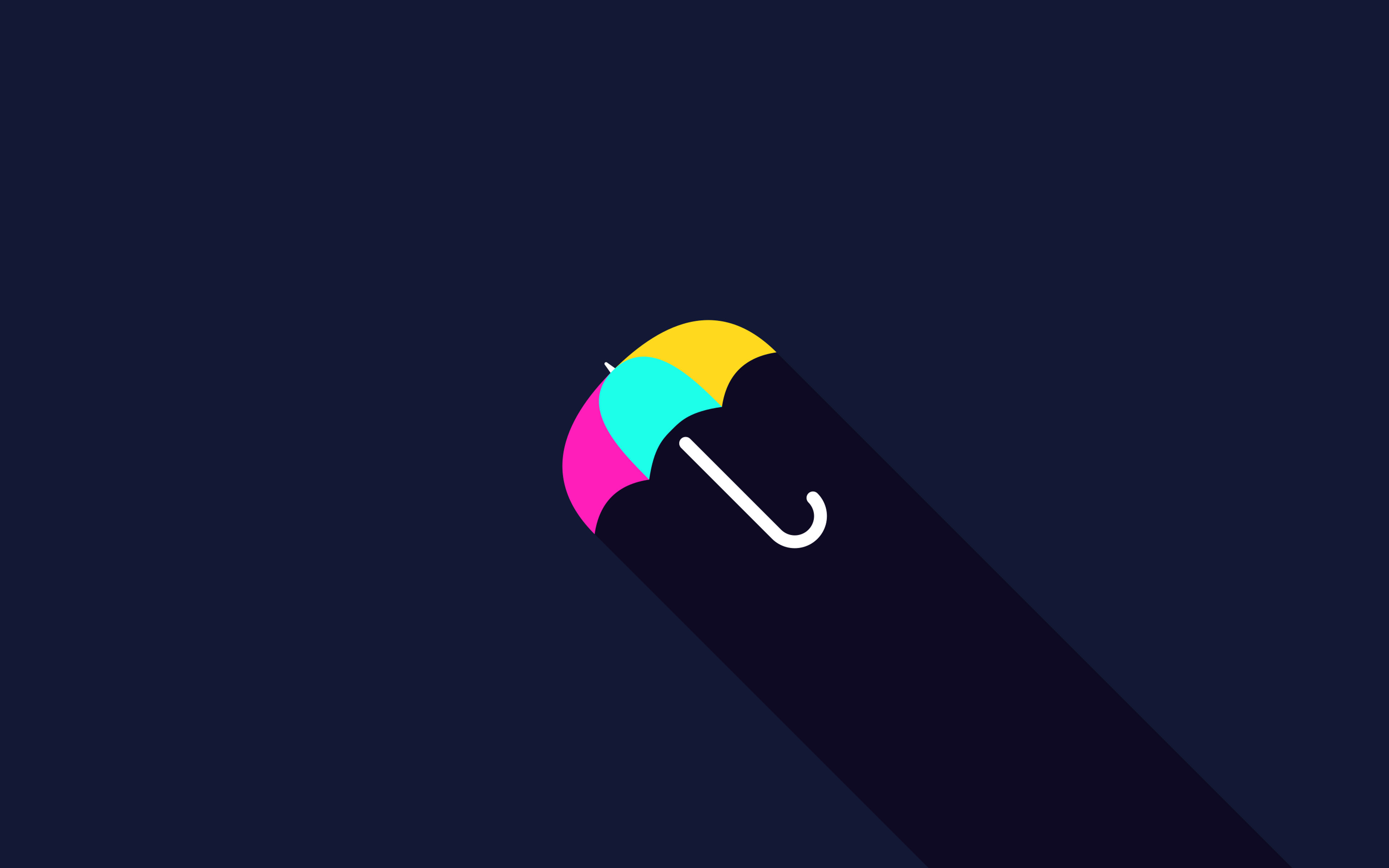Cmyk Umbrella Minimalist - free minimalist HD wallpaper