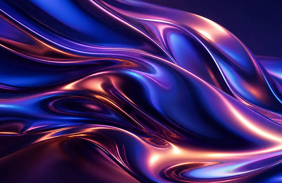 Liquid Chrome Waves wallpaper for MacBook Pro 14-inch (3024x1964)