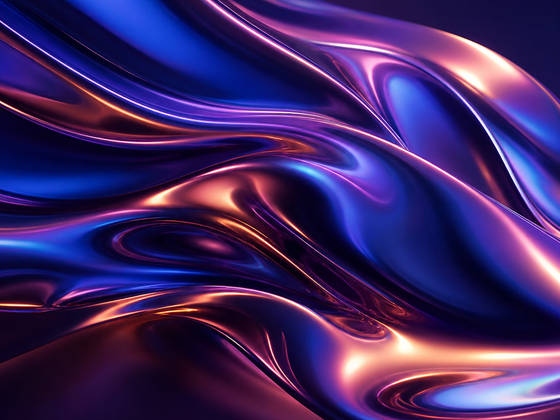 Liquid Chrome Waves wallpaper for iPad Pro 13-inch (2752x2064)