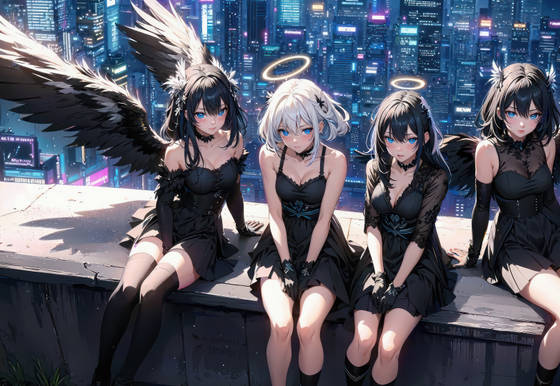 Anime Girls Angels wallpaper for iPad Pro 11-inch (2420x1668)