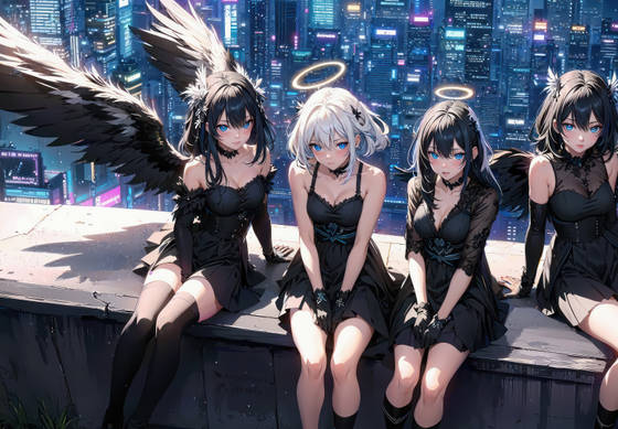 Anime Girls Angels wallpaper for iPad (11-inch) (2360x1640)