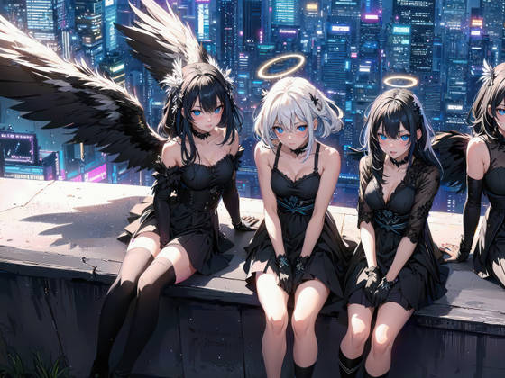 Anime Girls Angels wallpaper for iPad Pro 13-inch (2752x2064)