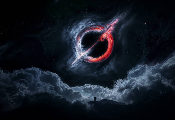 Blackhole Grok 4K wallpaper for iPad Pro 11-inch (2420x1668)
