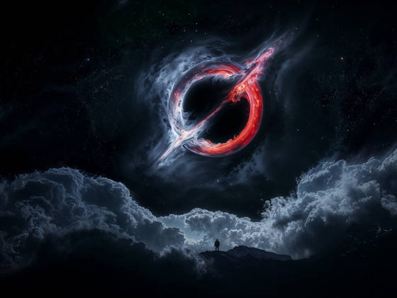 Blackhole Grok 4K wallpaper for iPad Pro 13-inch (2752x2064)