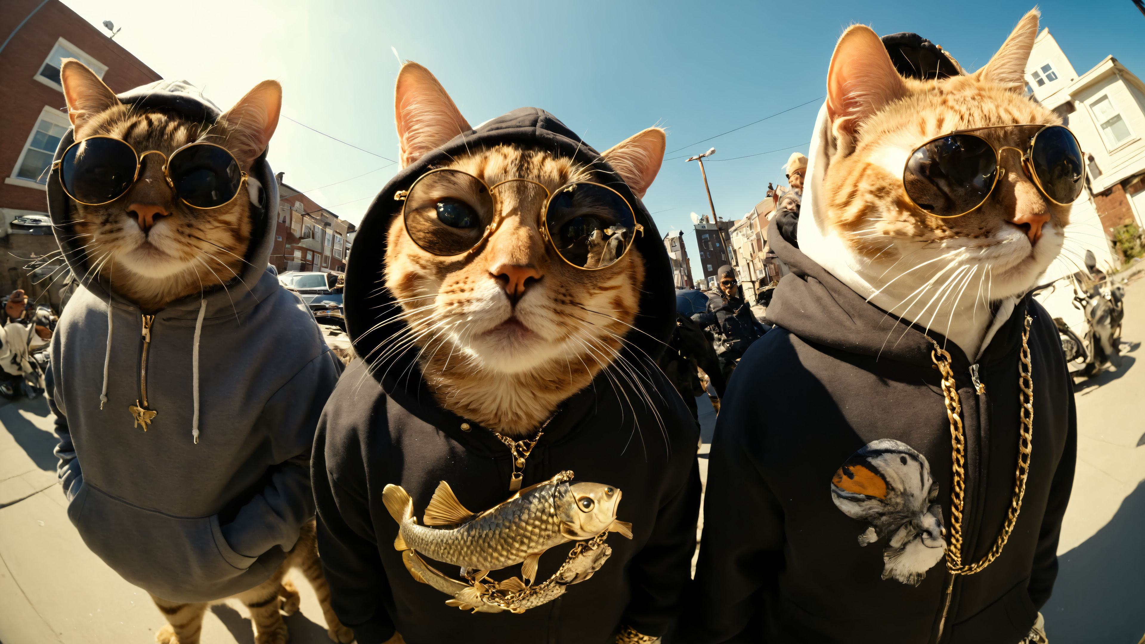 Cat Sunglasses Gangster Digital Art Animal 4k Wallpaperz