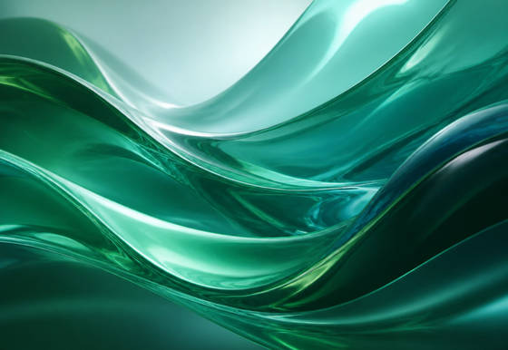 Emerald Glass Flow wallpaper for iPad Pro 11-inch (2420x1668)