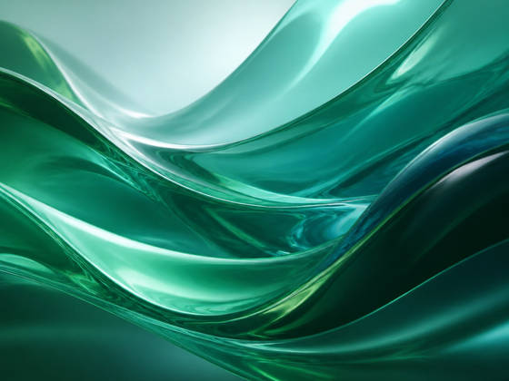 Emerald Glass Flow wallpaper for iPad Pro 13-inch (2752x2064)