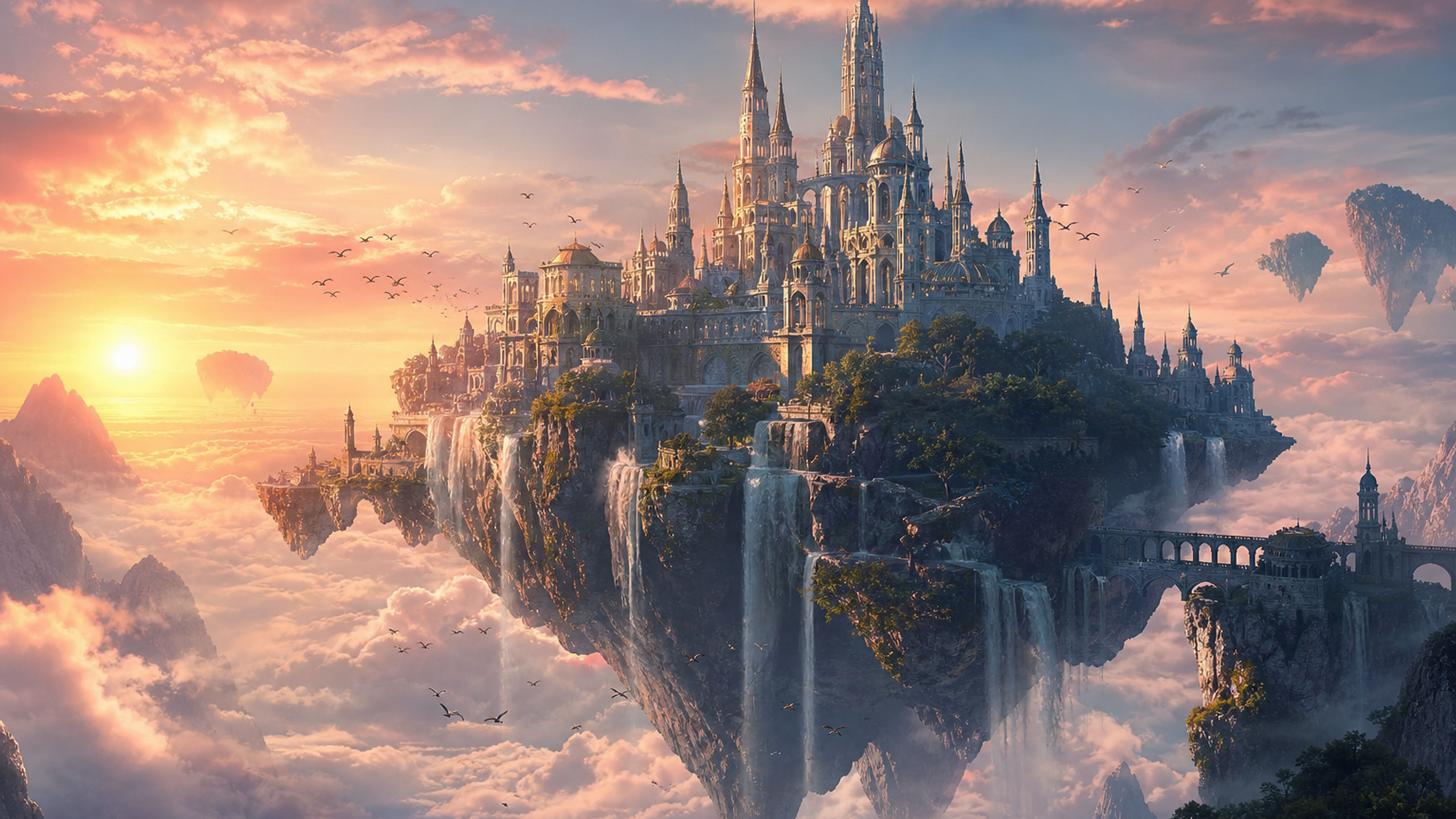 Floating Castle at Dawn