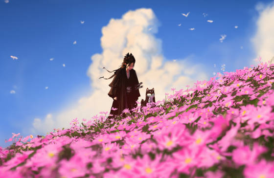 Flower Fields wallpaper for MacBook Pro 14-inch (3024x1964)