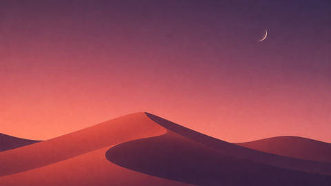 Minimal Desert Dunes at Dusk - Minimalist wallpaper