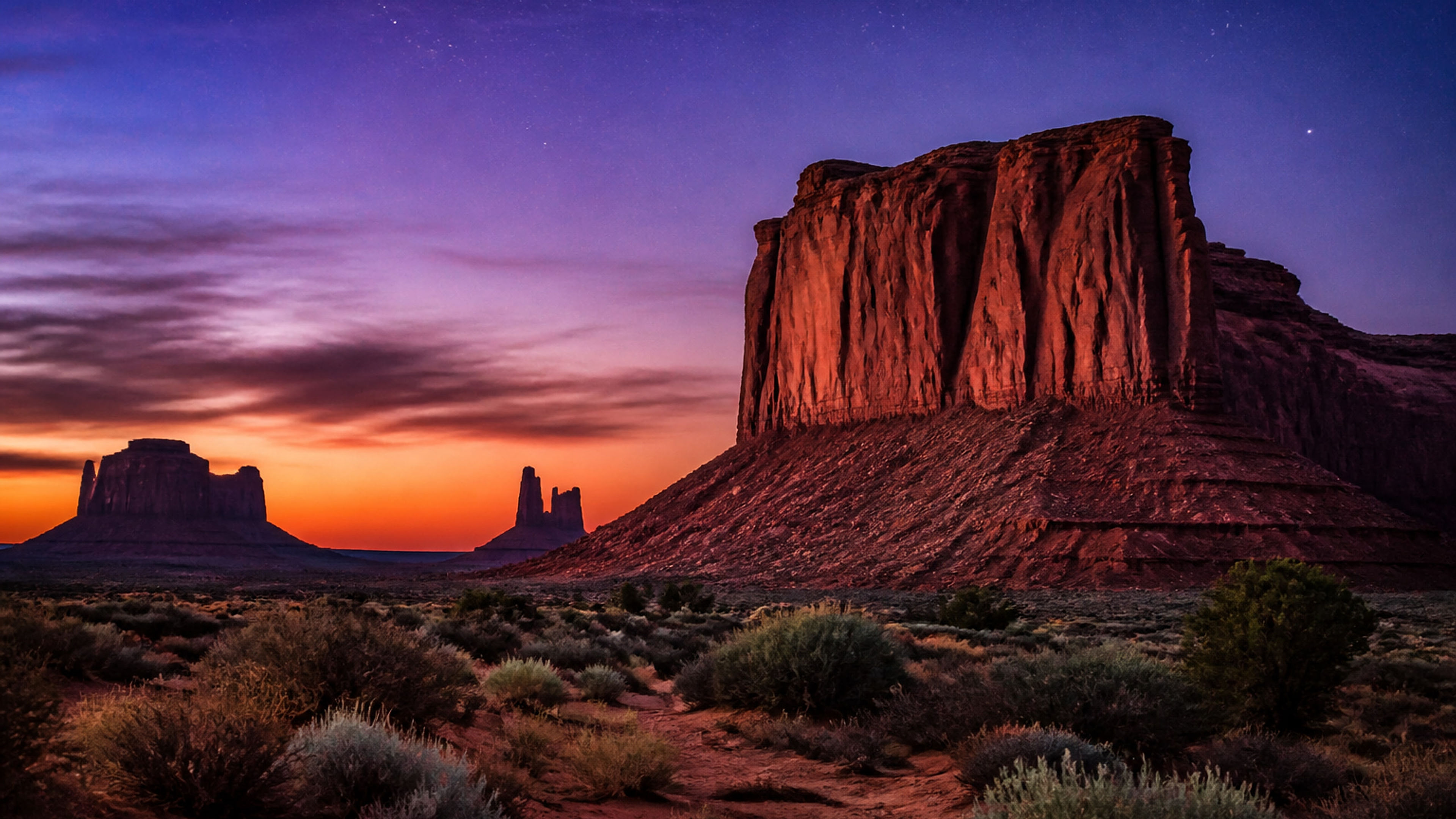 Southwest Mesas at Dusk