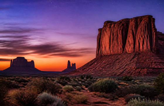 Southwest Mesas at Dusk wallpaper for MacBook Pro 14-inch (3024x1964)