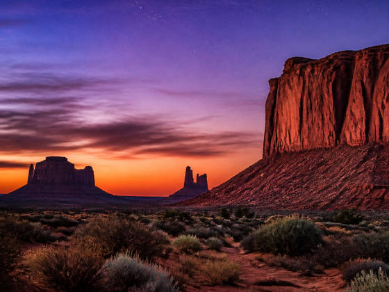 Southwest Mesas at Dusk wallpaper for iPad Pro 13-inch (2752x2064)