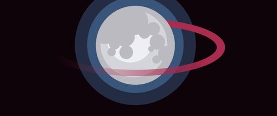 Moon Illustration wallpaper for 3440×1440 (Ultrawide) (3440x1440)