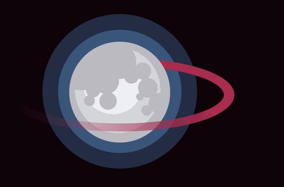 Moon Illustration wallpaper for iPad mini (2266x1488)
