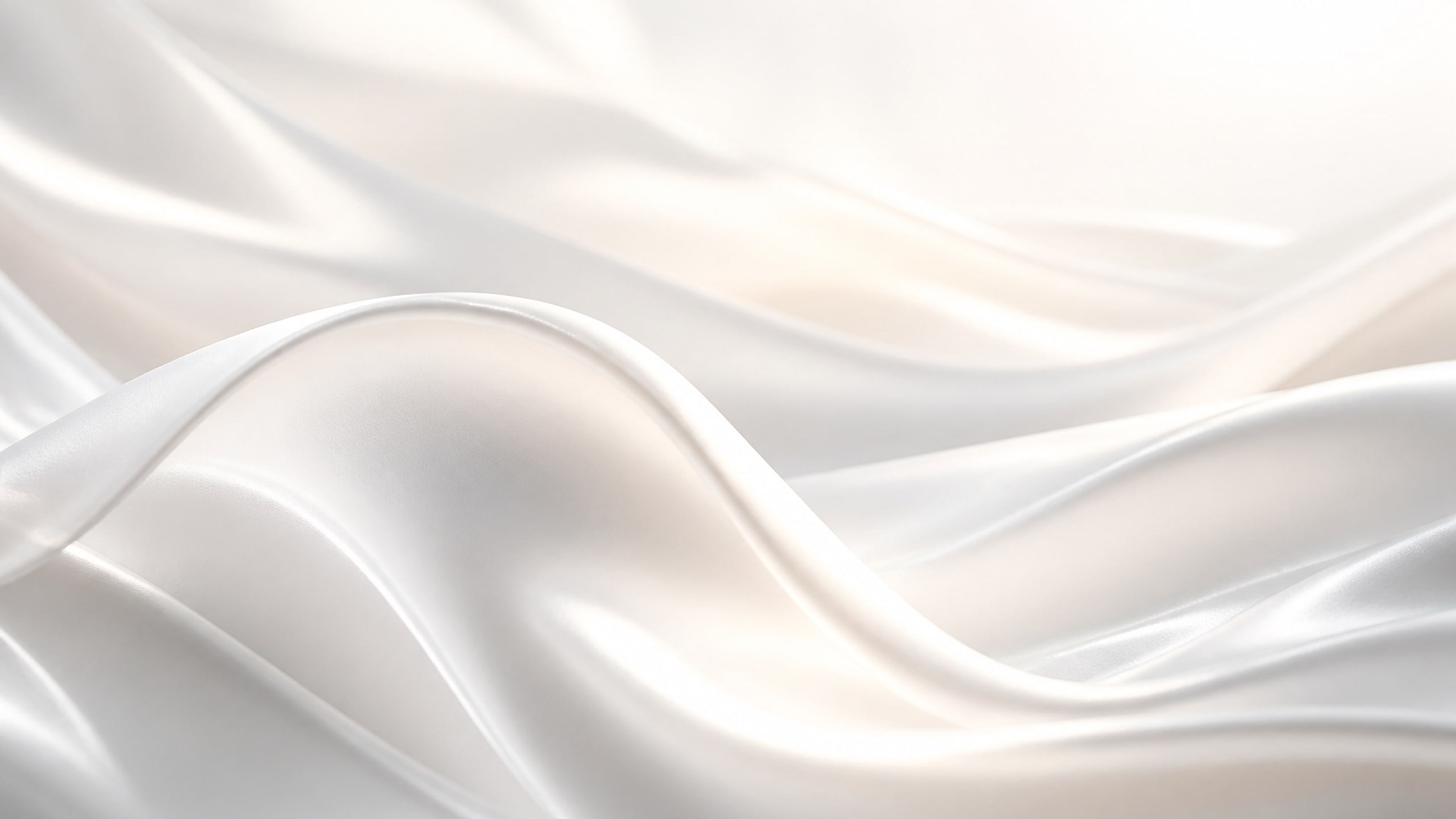 Pearl White Silk Waves