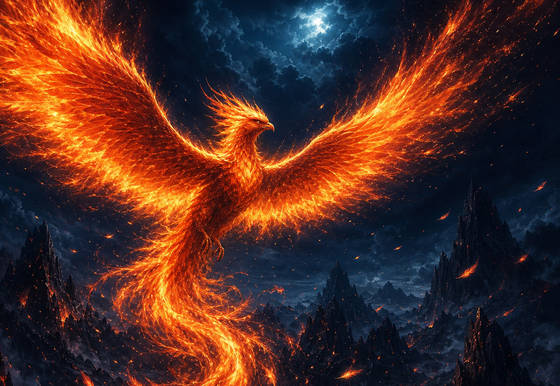 Phoenix of Ember and Flame wallpaper for iPad Pro 11-inch (2420x1668)