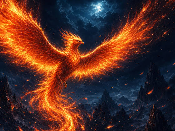 Phoenix of Ember and Flame wallpaper for iPad Pro 13-inch (2752x2064)