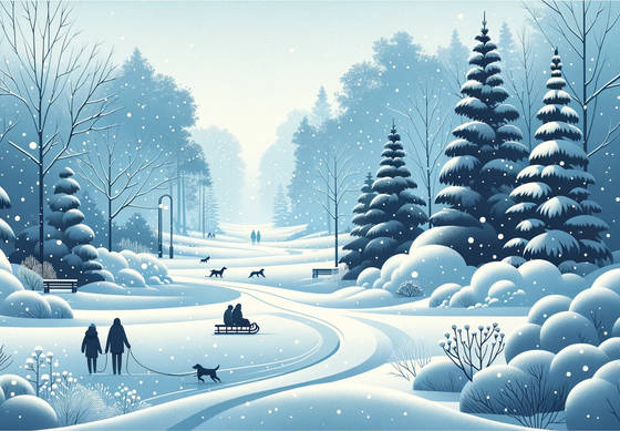 Snowy Walks wallpaper for iPad (11-inch) (2360x1640)