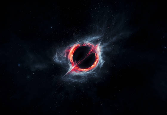 Space Blackhole Grok 4K wallpaper for iPad Pro 11-inch (2420x1668)