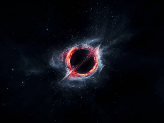 Space Blackhole Grok 4K wallpaper for iPad Pro 13-inch (2752x2064)