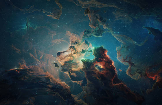 Space Cosmic Nebula 4K wallpaper for MacBook Pro 14-inch (3024x1964)