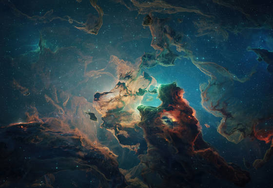 Space Cosmic Nebula 4K wallpaper for iPad Pro 11-inch (2420x1668)