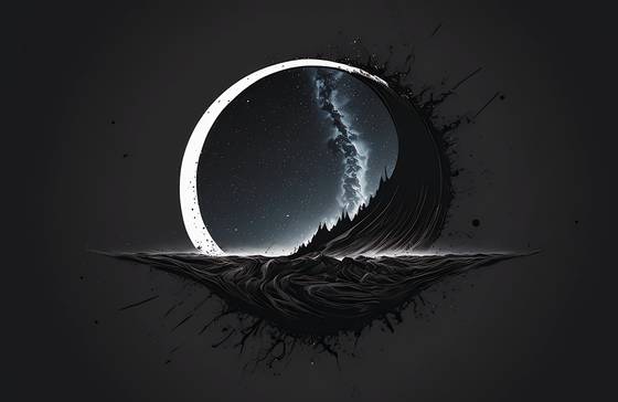 Splash Black And White wallpaper for MacBook Air 13-inch (2560x1664)