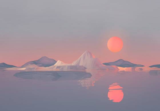 Sunset Between Mountains wallpaper for iPad (11-inch) (2360x1640)