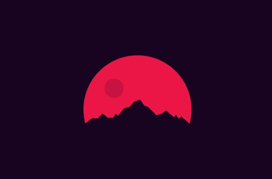 Sunset Minimalist wallpaper for iPad mini (2266x1488)