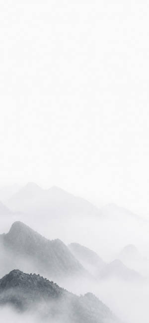 White Fog Mountains wallpaper for iPhone 13 (1170x2532)