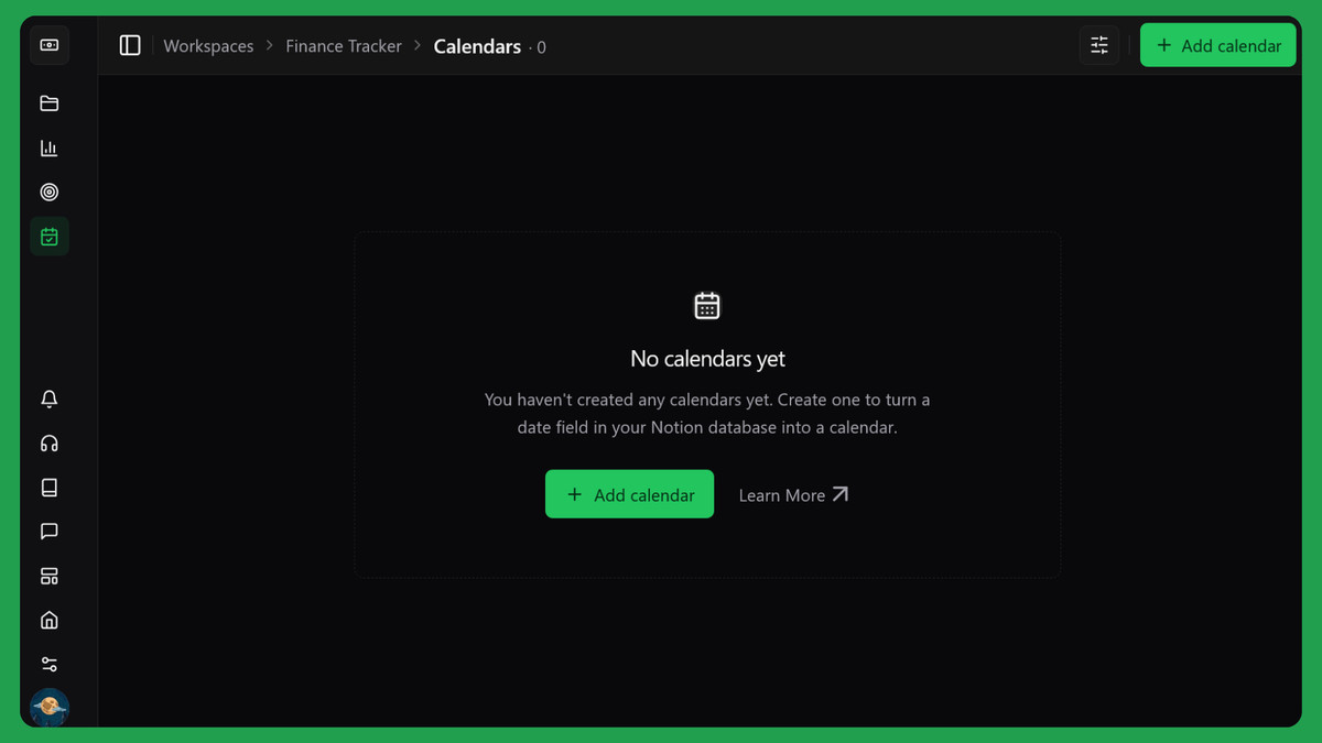 Calendar page