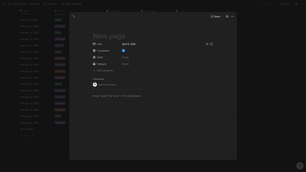 create workspace