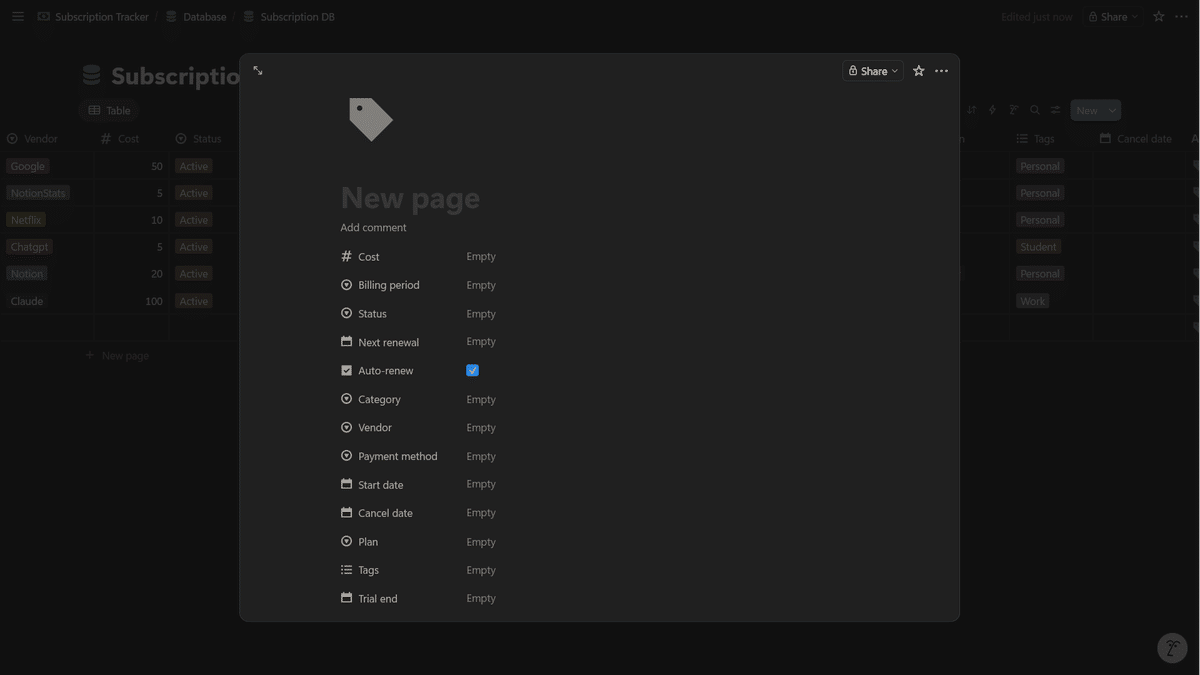 create workspace