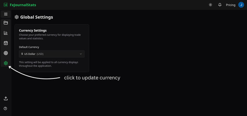 Currency Settings