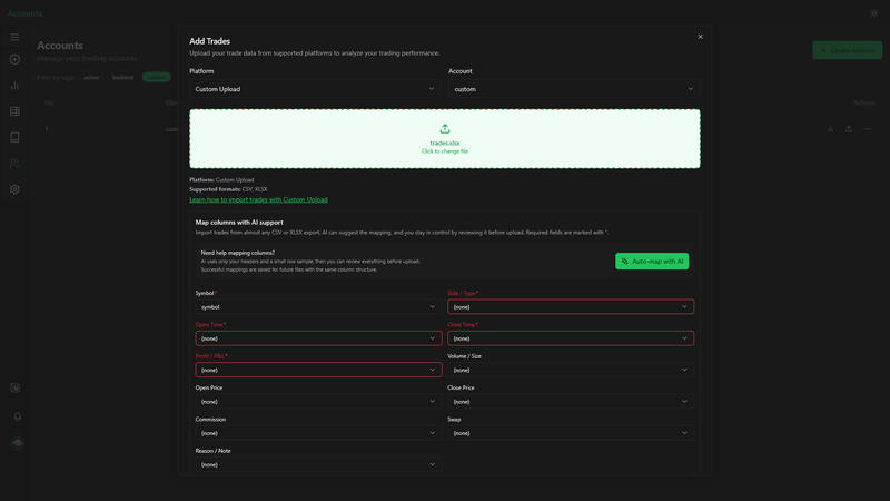 Custom upload