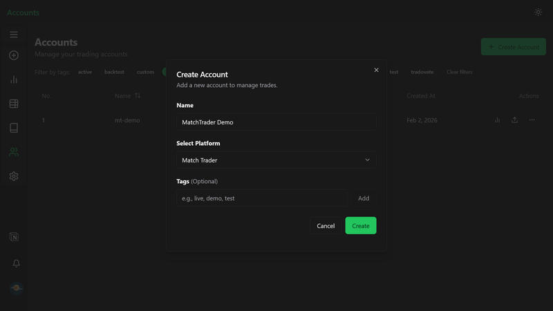MatchTrader account