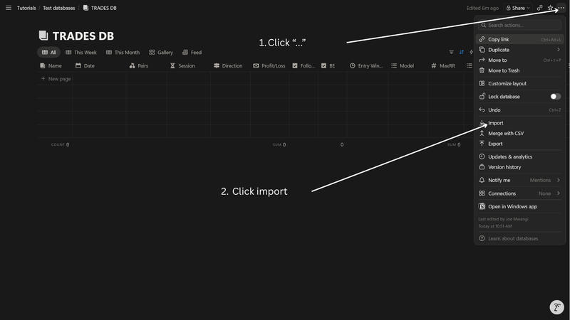 notion menu