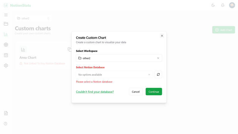 no options on database select