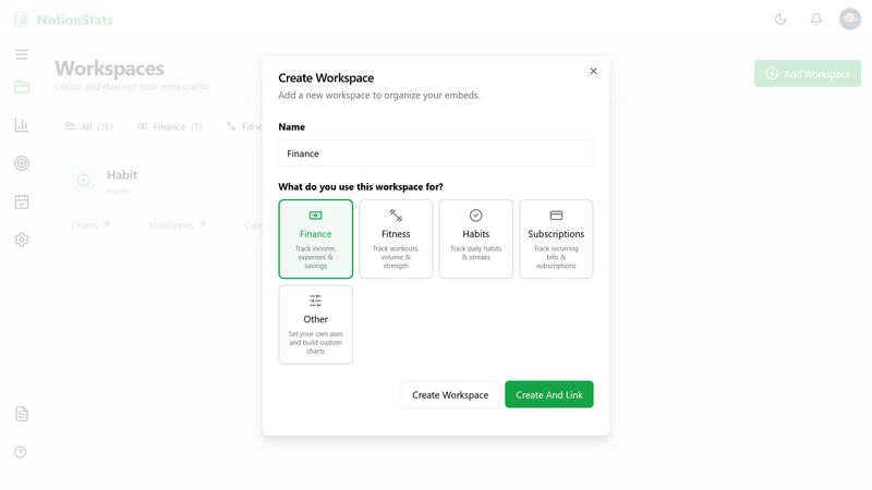 Create workspace
