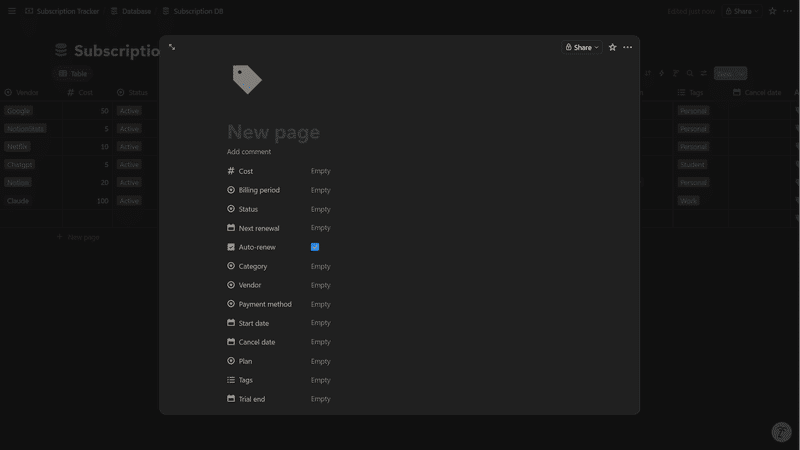create workspace