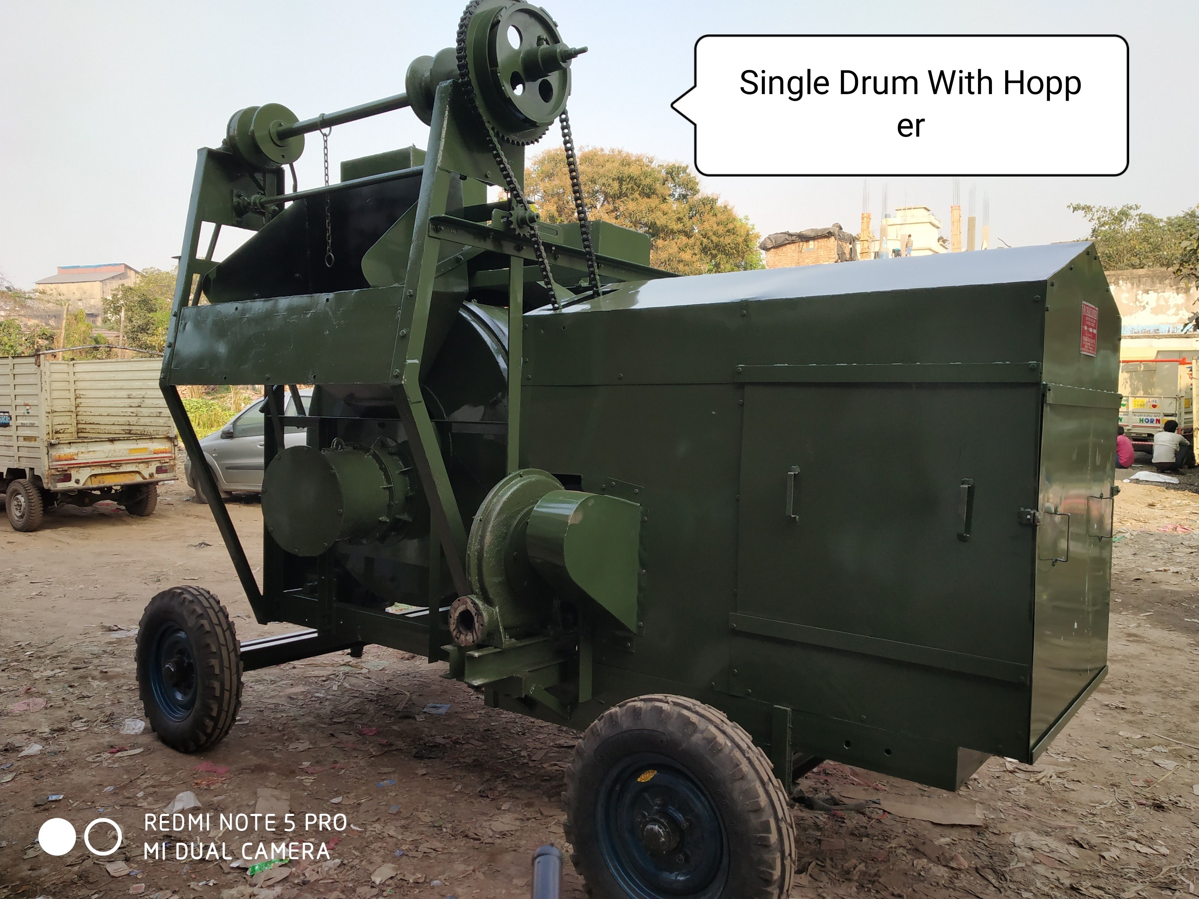 Mobile Hot Mix Plant with Loading arrangements.