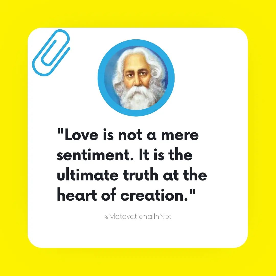 Love is not a mere sentiment. It is the ultimate truth at the heart of creation.