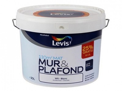 LEVIS STORE MUR ET PLAFOND MAT BLANC 8L+2L GRATIS