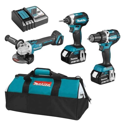 MAKITA COMBOPACK 3 MACHINES LXT 18V + TOOLBAG