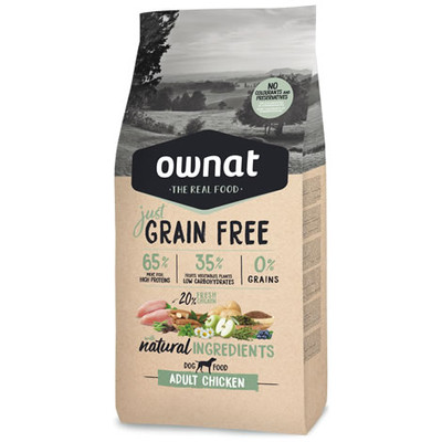 OWNAT GRAIN FREE JUST ADULT CHICKEN 14KG